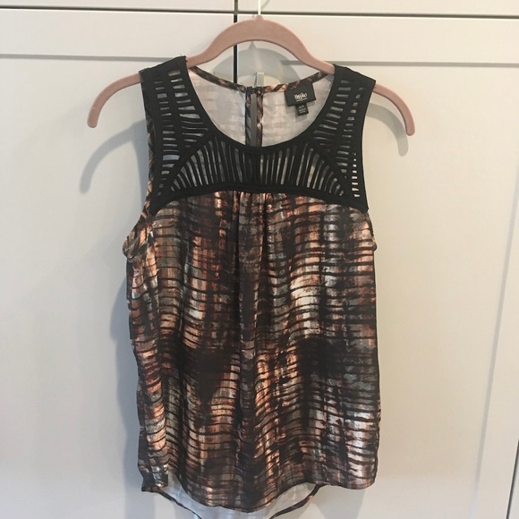 Mossimo Steampunk TANK Black Shred Arty unique  XS - Picture 2 of 7